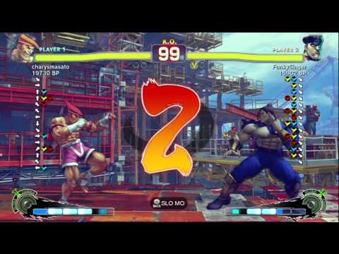 charysmasato [Adon] vs Harideshi [Bison] SSF4 Japanese Online Ranked Matches - TRUE-HD