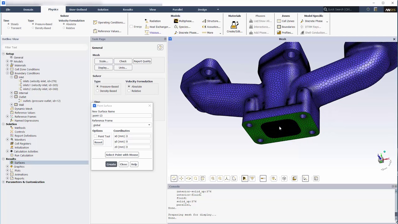 ANSYS Fluent: Complete Meshing-to-Postprocessing Workflow