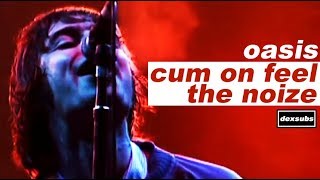Oasis - Cum On Feel The Noize - Legendado • [HD| Live Maine Road &#39;96]