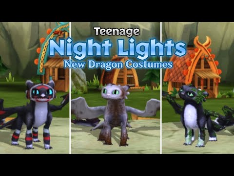 New and First Ever Grown-Up Night Lights' Dragon Costumes Showcase | Dragons: Rise of Berk