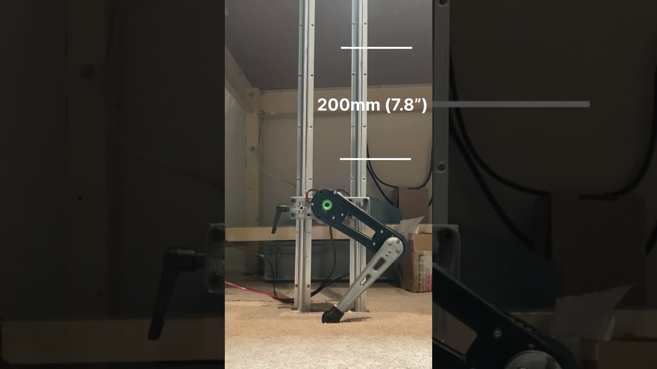 Robot dog leg jumping performance #quadrupedrobot #robotdesign