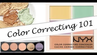 HOW TO USE THE NYX COLOR CORRECTING CONCEALER PALETTE (The BEST Color Correcting Makeup Tutorial)