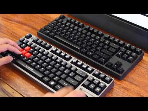 Cherry MX Blue vs Brown Switch Mechanical Keyboard Sound (ASMR)