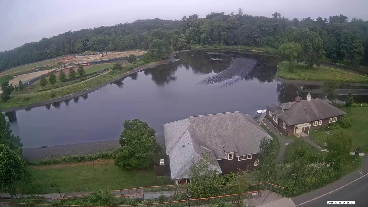 Live webcam view of Paradise Pond at Smith College