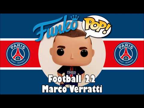 Paris Saint-Germain football team Marco Verratti Funko Pop unboxing (Football 22)