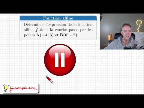 affine function • determine the expression of f(x) • A classic