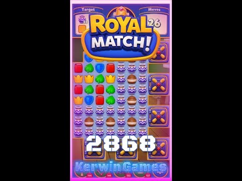 Royal Match Level 2868 - No Boosters Gameplay
