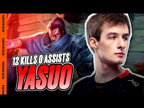 FNC Nemesis | 12 KILLS WITH 0 ASSISTS ON YASUO