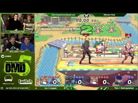 OMD5 - Ice + reaper Vs. VDJ | Timi + Relinquished - Winners Final - Project M Doubles