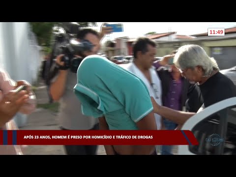 Após 23 anos, homem é preso por homicídio e tráfico de drogas 24 03 2023