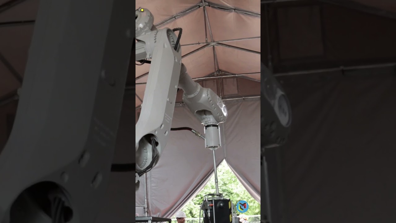 3D Concrete Printing Robot | ABB | Cybe | #robot #3DCP #Construction