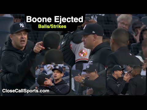E78 - Aaron Boone Ejected Arguing Edwin Moscoso Missed Four Pitches Early in New York
