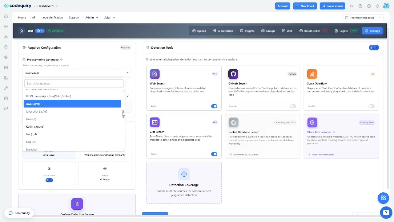 Codequiry demo video thumbnail
