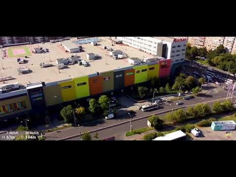 Auchan Drumul Taberei - Strada Valea Ialomiței - Parcul Constantin Brâncuşi  (09.2021) 4K ✈️
