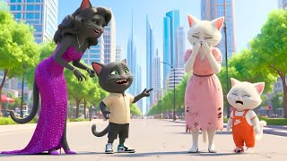 Mischievous little cat✂️secretly cut her mother's dress😭👗