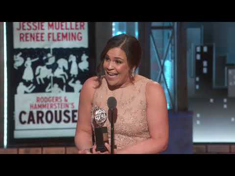 Lindsay Mendez wins the Tony Award for Best Featured Actress in a Musical for Carousel