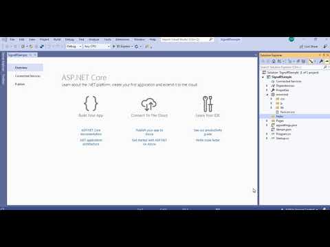 Real time web  application using Microsoft  Razor pages and Signal R with steps