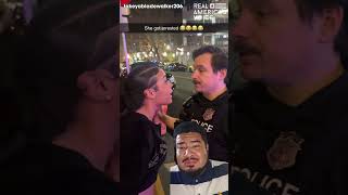 LOUDMOUTH GETS CUFFED BY POLICE