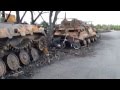 Как четыре Т-90 колонну украинской бронетехники на зап. части разобрали. 