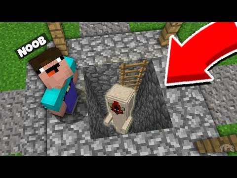 Minecraft NOOB vs PRO : NOOB FOUND SCP-173 IN THE WELL THIS VILLAGE / Challenge Battle 100% trolling