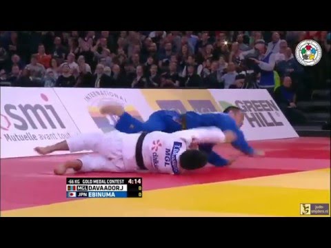 Judo 2016 Grand Slam Paris: Davaadorj (MGL) - Ebinuma (JPN) [-66kg] final