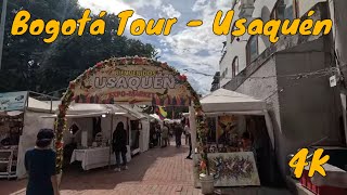 Mercado de Las Pulgas en Usaquén | BOGOTÁ TOUR [4K] 🚶📹🎉🎨❤️🌏 #walktripl29 #travel #bogotacolombia