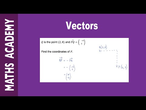 How to Find the Coordinates of a Point Given a Vector