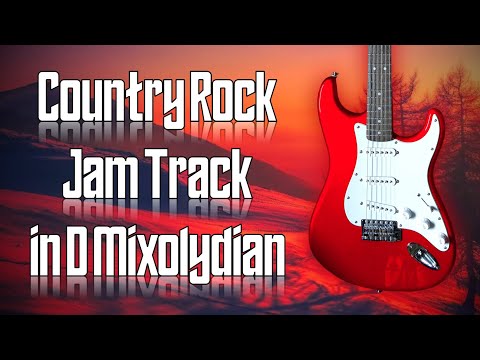 Country Rock Jam Track in D Mixolydian 🎸 Guitar Backing Track