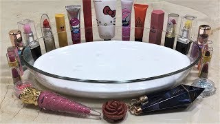 Mixing Makeup into Glossy Slime !! Slimesmoothie Satisfying Slime Videos