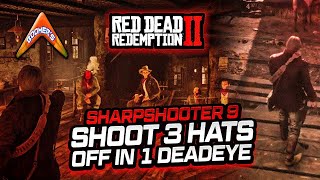 RDR2 Sharpshooter 9 - Shoot 3 Hats off in 1 Deadeye