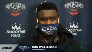 Zion Williamson postgame interview 3/18/2021