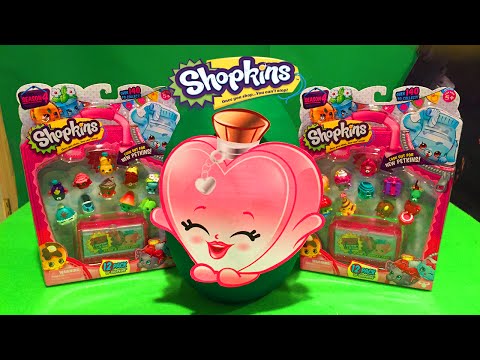 24 Shopkins Season 4 Mystery Blind Baskets Opening Giant Play Doh Surprise Egg Sally Scent