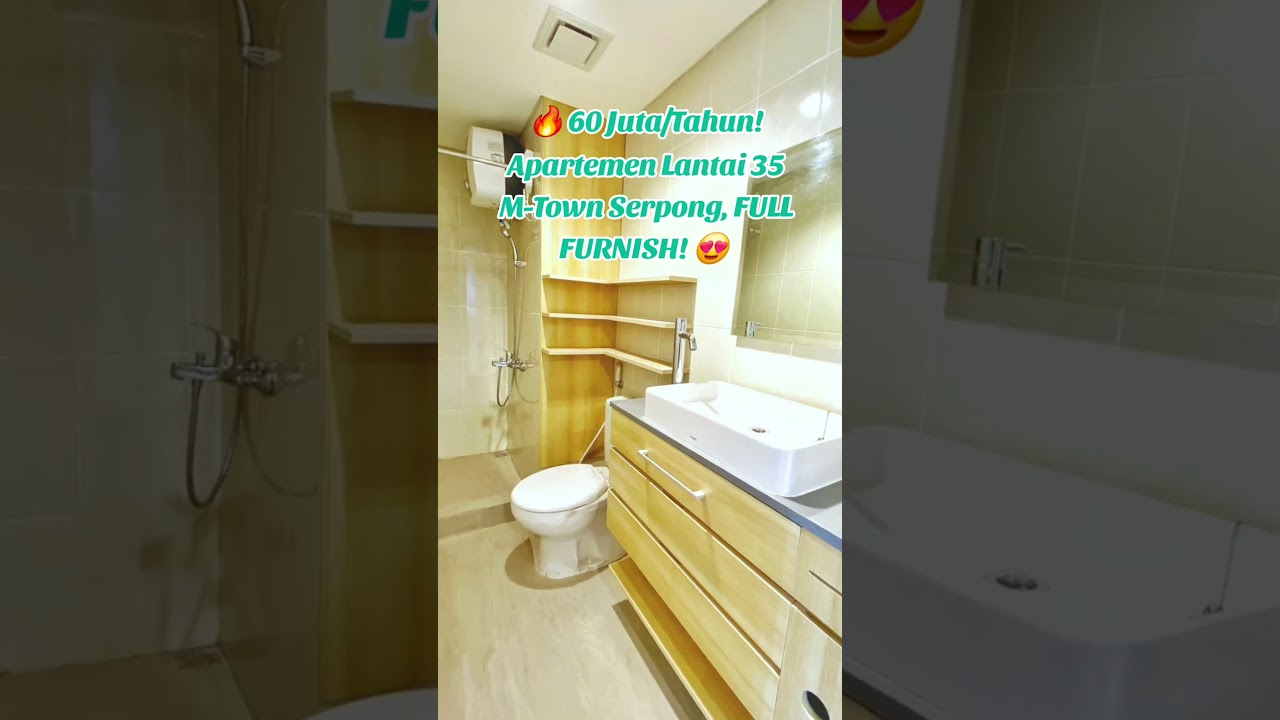 For Rent M-Town Serpong Residence 2BR Fully Furnished Floor 35 - 60 Million/Year