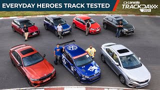 CarWale Track Day 2021 | Nexon, Vitara Brezza, i20, Polo, City, M340i | Everyday Heroes Track Tested