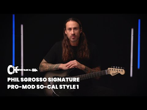 Charvel Phil Sgrosso Pro-Mod So-Cal Style 1 H FR E - Ebony - Silverburst image 10