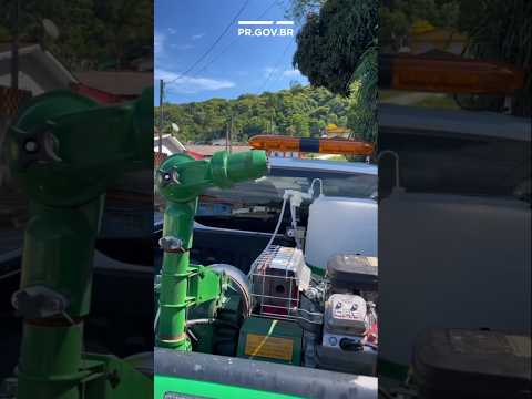 Carro Fumacê contra a dengue em Luiziana - PR