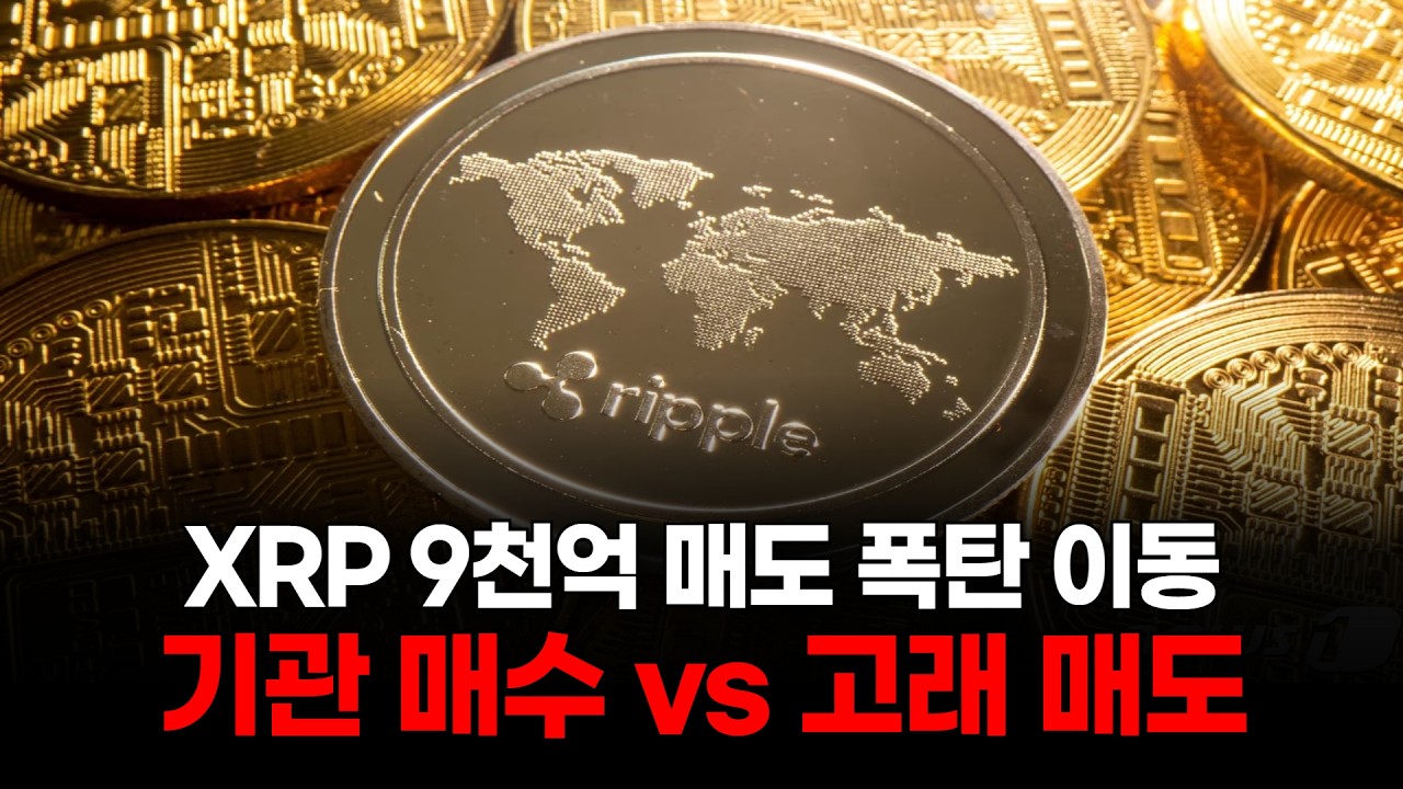 XRP 9천억 매도 폭탄 이동