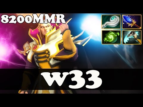 Dota 2 - w33 8200 MMR Plays Invoker vol 12 - Ranked Match Gameplay