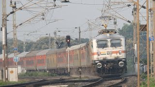 preview picture of video 'HIGH SPEED Trains Raising Dust on a Massive Curve at Murhipar Station of SECR | Indian Railways'