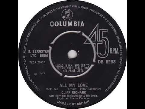 UK New Entry 1967 (264) Cliff Richard - All My Love (Solo Tu)