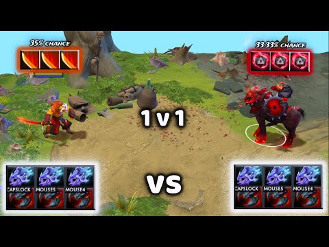 Juggernaut vs Chaos Knight | Identical Critical Chance 1v1 who wins??