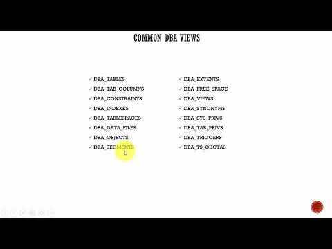 085 Oracle DBA Complete Tutorial - Static Data Dictionary Views
