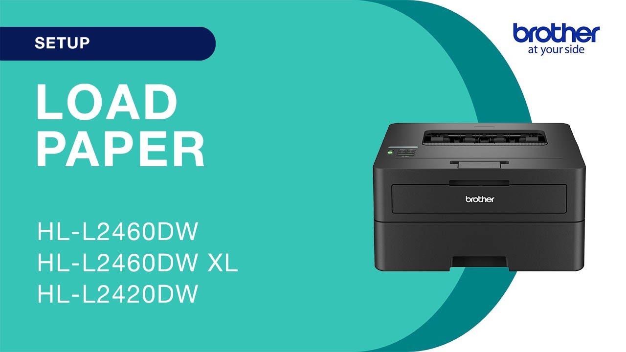 How to load the paper - Brother HLL2460DW