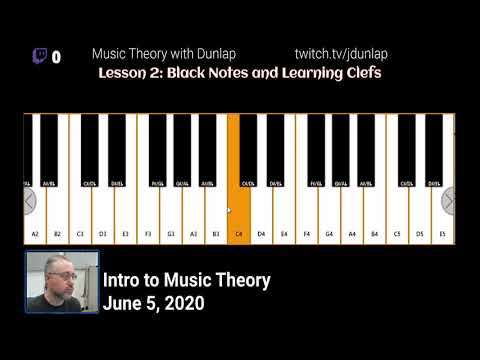 Intro to Music: Black Notes and Learning Clefs [Livestream Archive]