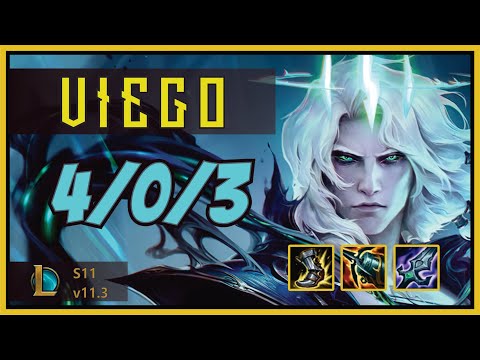 VIEGO Vs. GAREN | Top Lane | KDA 4/0/3 | v11.3