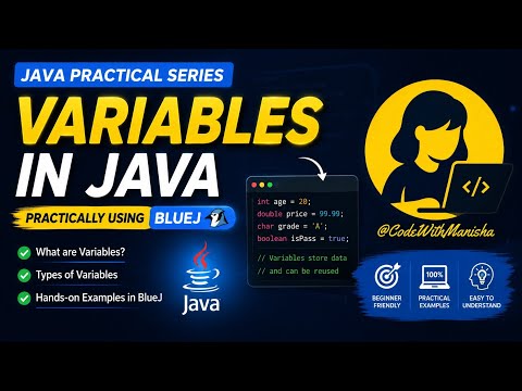 Java Variables Explained Practically In Bluej Java For Beginners Hindi
