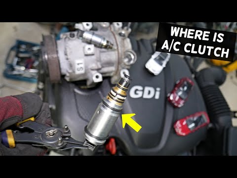 WHERE IS THE CLUTCH FOR THE AC COMPRESSOR ON HYUNDAI KIA GDI ENGINE