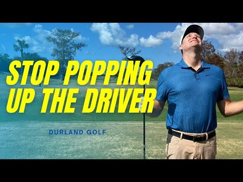 How To STOP POPPING UP The DRIVER — Durland Golf School instruction video