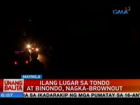 UB: Ilang lugar sa Tondo at Binondo, nagka-brownout