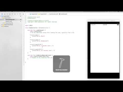 Threading and Concurrency with Grand Central Dispatch and Swift 2.0